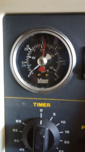 New OEM tuttnauer manual autoclave Sterilizer pressure gauge 0 ~ 60 PSI 02300011