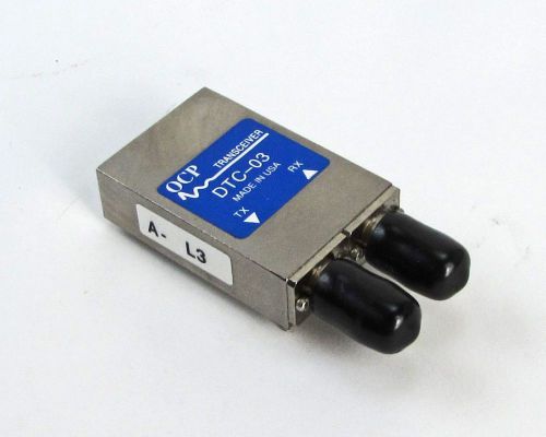 OCP DTC-03-A-L3 Single Mode Transceiver w/ Clock Recovery