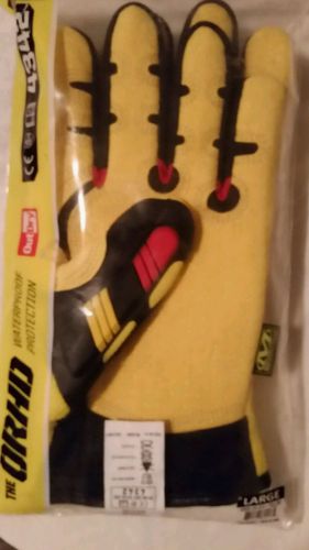 Mechanix wear gloves the orhd outdry 4342 high visibility yellow size large for sale