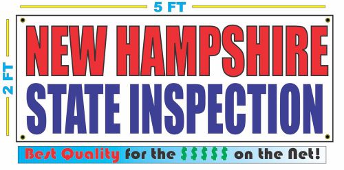 NEW HAMPSHIRE STATE INSPECTION Banner Sign NEW SIZE Best Quality for the $$
