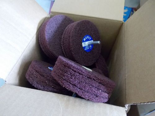 10 Merit Abrasives 08834131564 Spindle 6000 RPM 4 x 1&#034; Disc Wheel Med 4 Ply NEW