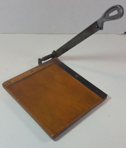 Antique Guillotine Tabletop Paper Cutter