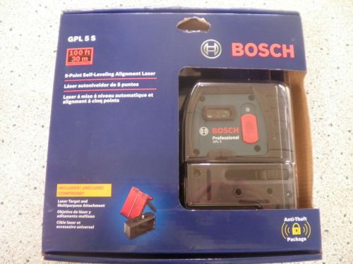 Bosch GPL 5 S POINT SELF-LEVELING ALIGNMENT LASER NEW