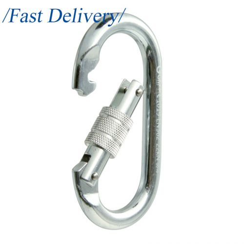 22kN Oval Shape Steel Carabiner For Industry Working Rescue Climbing By CE