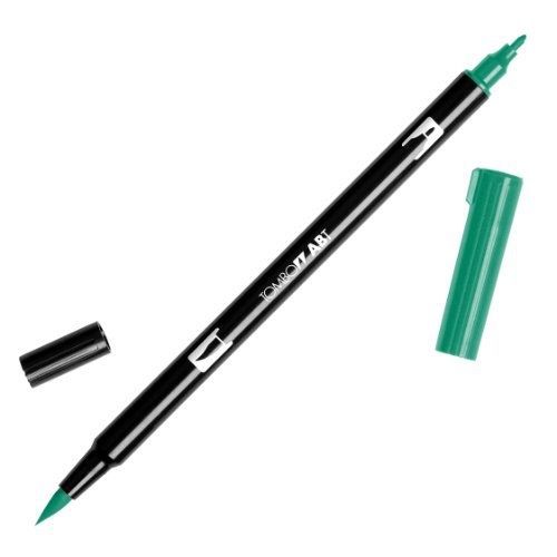 Tombow dual brush pen art markers, dark green 277, 6-pack for sale