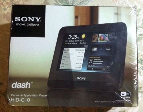 Sony HID-C10 Dash Personal Internet Viewer 7&#034; Screen WiFi HIDC10 (Brand New)