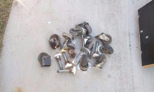 lot of caster wheels and leg levelers #1