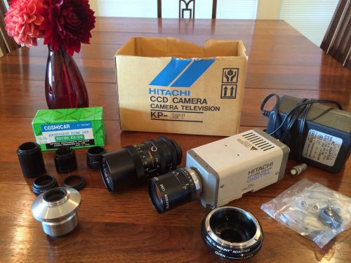 Hitachi KP-D50 NTSC Color Video Camera with lots of extras