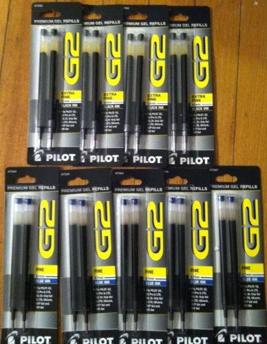 18-Pilot G2 Dr. Grip Gel Pen Refills Extra Fine Black 0.5 mm and Blue 0.7mm
