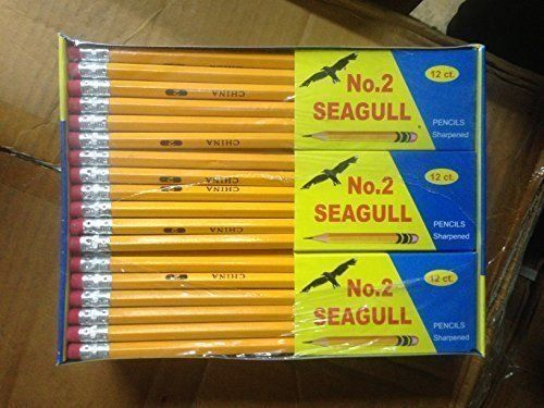 Pencils Pre-sharpened No. 2 144/box 4 Boxes of 144 New Improved Eraser