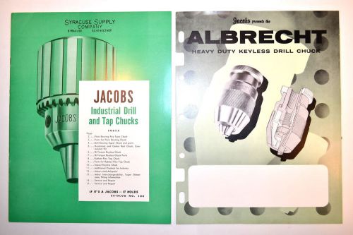 JACOBS INDUSTRIAL DRILL &amp; TAP CHUCKS &amp; ALBRECHT Keyless Chuck  CATALOGS #RR706