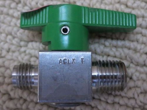 Swagelok ss-4p4t1 ss quarter-turn instrument plug valve, 1/4 in. mnpt x 1/4 in. for sale