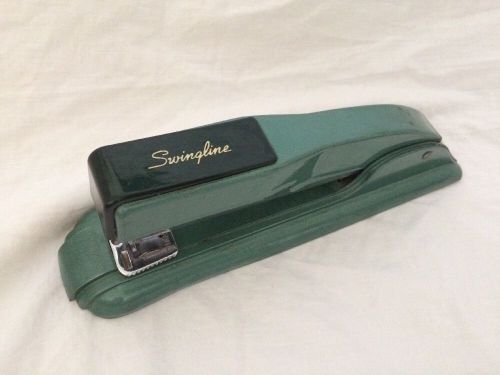 Vintage swingline 27 stapler green works retro desk decor mcm vtg for sale
