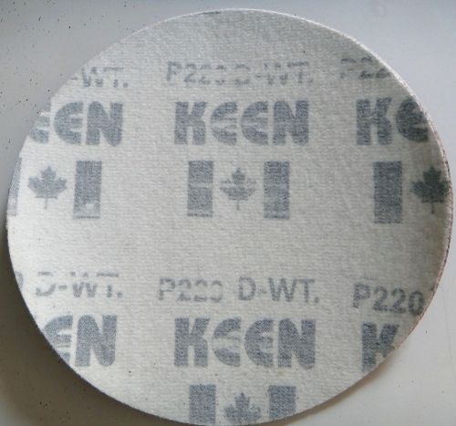 Keen #74002, 5 inch, hook + loop sanding disc sandpaper, 240 grit, 50 pack for sale