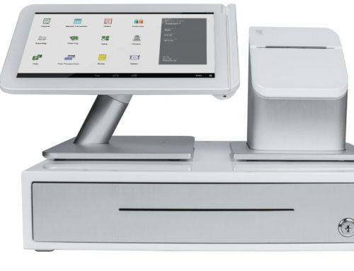 Clover point of sale system complete. POS Bundle. Cash Register. Touch Screen