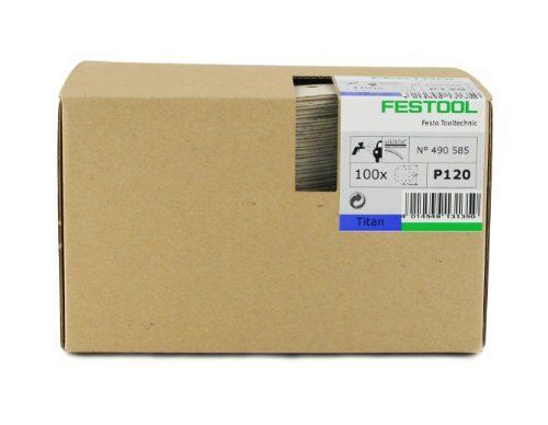Festool 490586 p150 grit, titan 2 abrasives, pack of 100 for sale