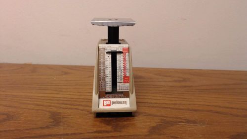 Vintage Postage Scale Pelouze P-1 weight Rates Effective May 28 1978