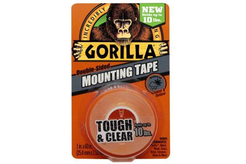 Gorilla indoor outdoor mounting tape heavy duty double sided waterproof black for sale