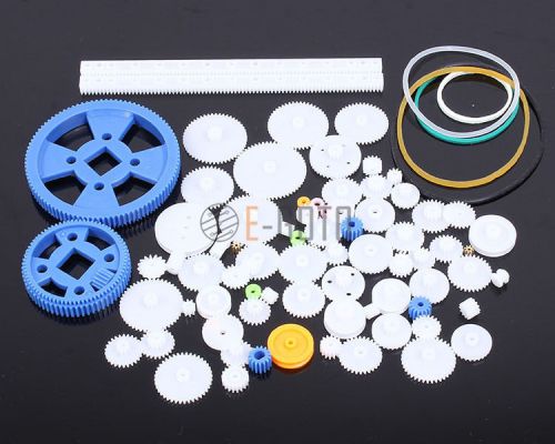80Kinds Plastic DIY Robot Gear Kit Gearbox Motor Gear Set For DIY Car Robot