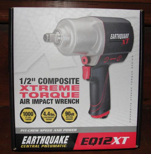 Earthquake xt xtreme torque  1/2&#034; composite air impact wrench 1000ft.lbs. !new! for sale