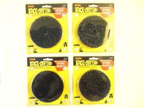 Irwin face-off 4&#034;, hook and loop backing, paint &amp; rust removal, 4 pcs, new. for sale