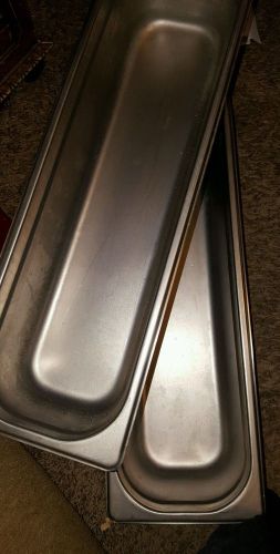 STAINLESS STEEL 18&#034;x 4&#034; DEEP STEAM TABLE FOOD PAN COMMERCIAL