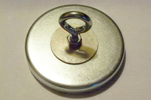 Very strong round 3&#034; retrieval magnet 100 pound pull retrieving dent puller for sale