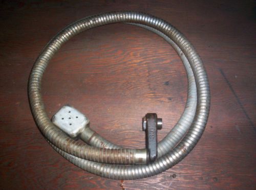 Nos briggs stratton gas engine model w wm wmb exhaust hose coupler nut &amp; muffler for sale
