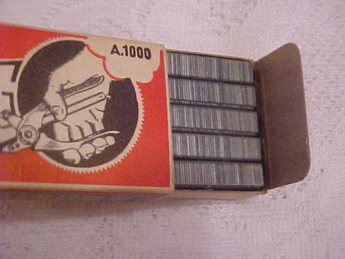 vintage box of neva-clog machine  staples 10 cartridges