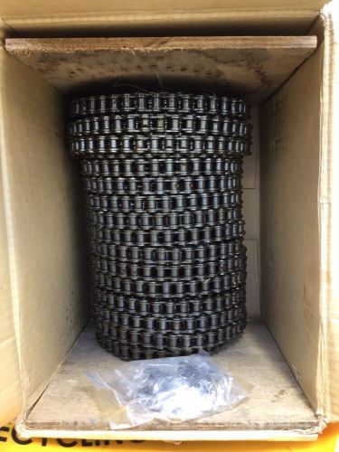 #50 roller chain 100ft new from factory w/10 free connector links for sale