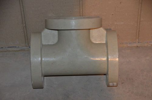 Fiber glass systems centricast cl 3&#034; tee 7.5&#034; flange vinyl ester pipe fitting for sale