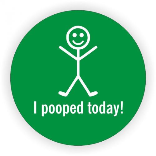 I Pooped Today Hard Hat Decal ~ Helmet Sticker \ Tool Box Lunch Funny Label