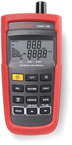 Amprobe thwd-10w wireless temperature and relative humidity meter for sale