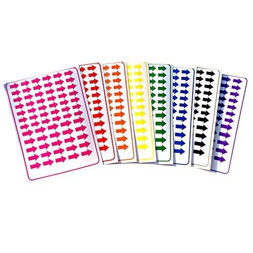 Tag-A-Room Color Coded Arrow Stickers Labels, 536 Count