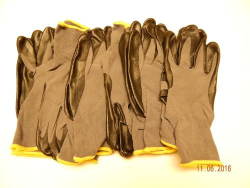 6 Pair Foam Nitrile Coated Work Gloves -  Men&#039;s X-Large (CLEARANCE)