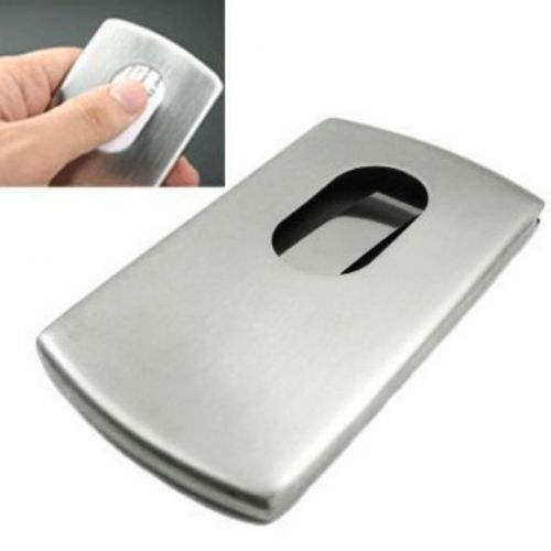 KINGFOM™ Stainless Steel Wallet Business Name Credit ID Card Holder Case Steel