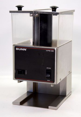Bunn lpg-2e 120v low profile portion control coffee bean grinder dual hopper vgc for sale