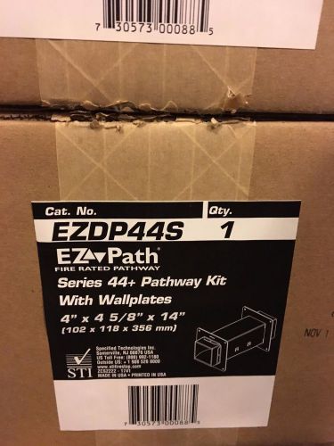 Brand new!! ezdp44s: sti ez-path® series 44 pathway single wall plate kit for sale