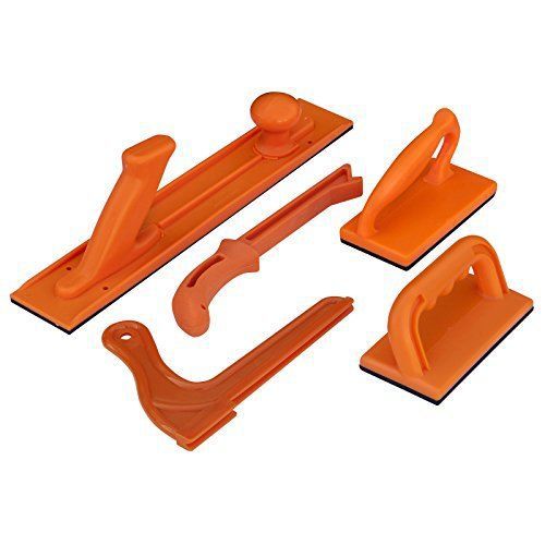 71009 Safety Push Block And Stick Package 5-piece Piece Orange Plastic Router Ta