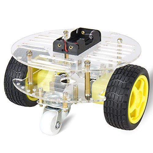 Subay double drive 3 rounds smart car chassis / motor robot car chassis kit / for sale