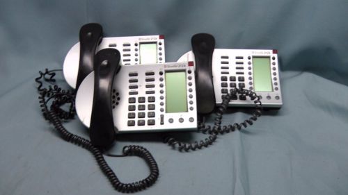 Lot of (3) ShoreTel 212k Model: S12 IP Business Telephone Silver #6338