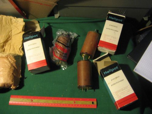 Vintage 3 Beckman Helipot Potentiometers Delay Line Helidel 8801 0.3 microsec