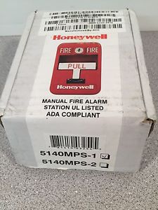 New in box honeywell 5140mps-1 manual fire alarm pull station w/key for sale