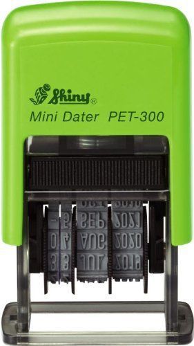 Shiny PET-300 Self-inking Date Stamp  3.8mm Character Height