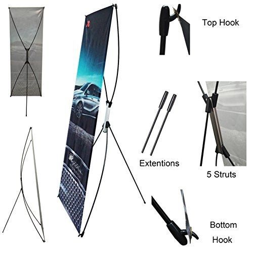 ThedisplayDeal TheDisplayDeal Premium Adjustable Banner Stand fits Banner sizes