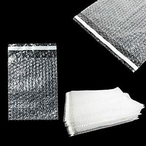 PackageZoom Bubble Pouch Bags | Clear 9 x 12 Inch Self Sealing Bubble Cushion...