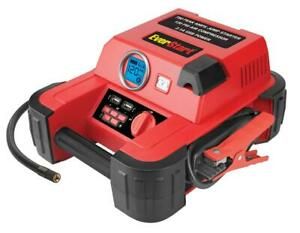 Emergency Power Supply Car Battery Charger Air Compressor Portable Jump Starter