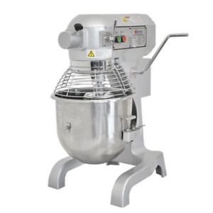 Omcan SP200A 20Qt Planetary Dough Mixer with Guard and 3 Attachments