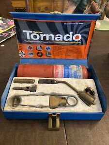 Vintage Turner Propane Blow Torch Kit in Metal Tin Case (NEW)