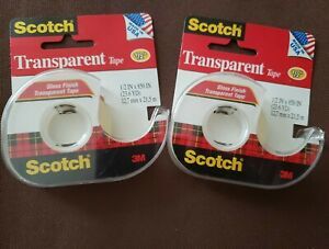 2 x 3M Scotch Clear Office Transparent Tape 3/4&#034; 850&#034;